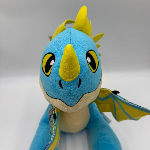 Build-A-Bear Stormfly Dragon Plush Retired How To Train Your Dragon Blue/Yellow - Picture 2 of 11